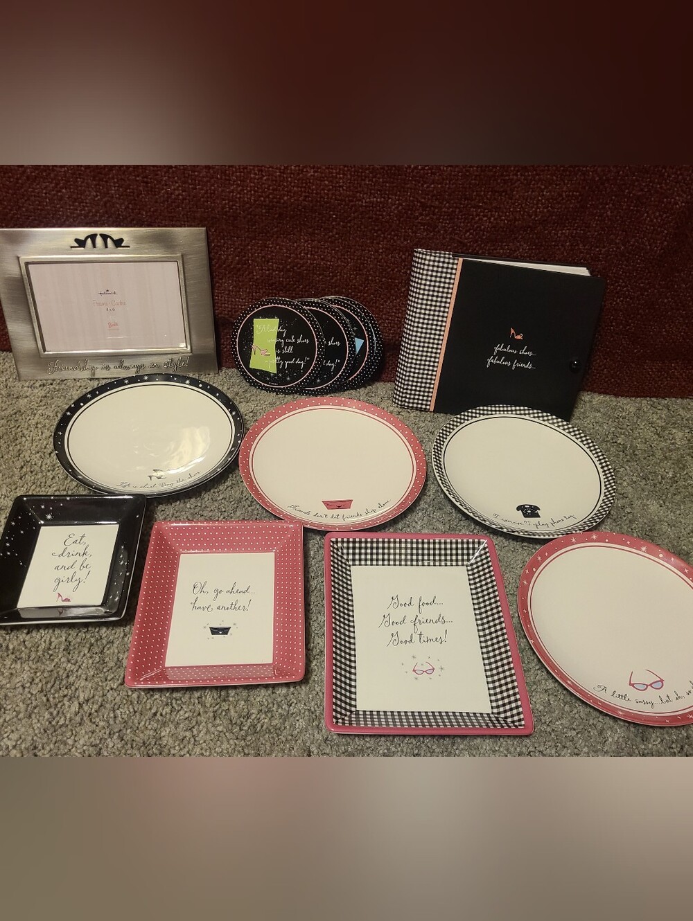 Barbie 45th Anniversary. Dinnerware and Dessert dishes photo album & photo frame